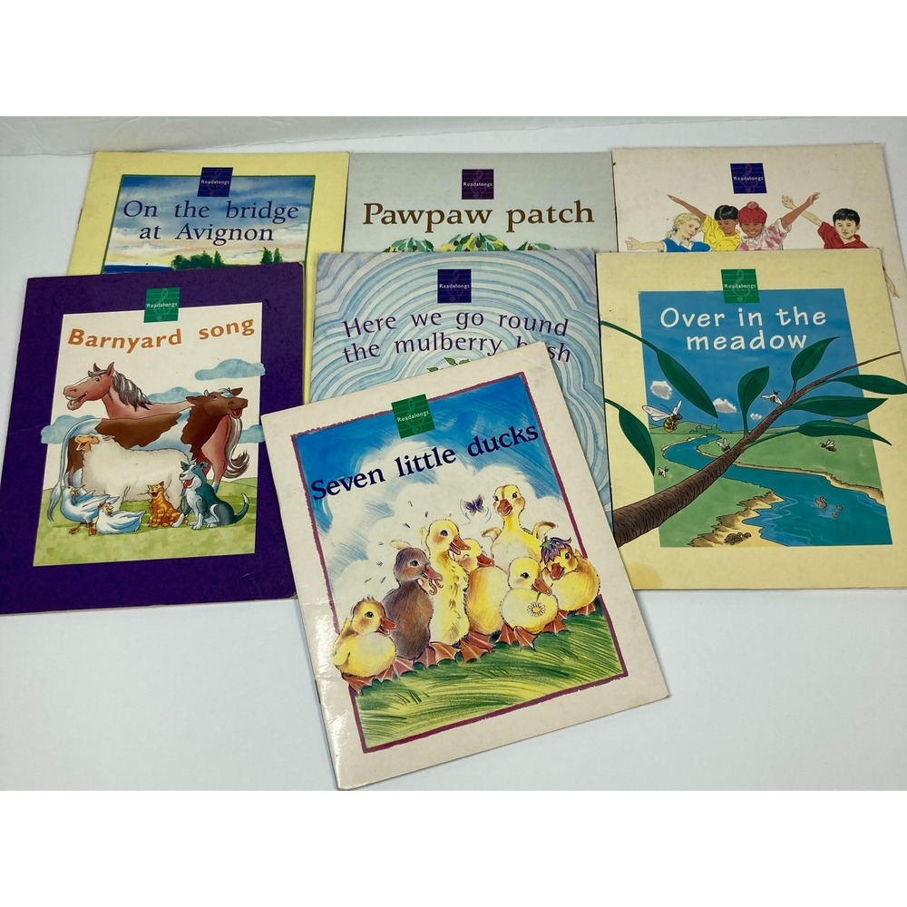 Lot Of 7 Early Reader Song Books Paperback Single Copies Homeschool Tutoring